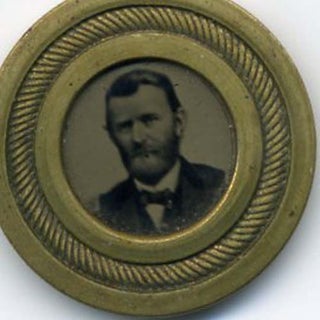 Item #11030 Very rare U.S. Grant ferrotype token for the 1868 Presidential Election. U. S. Grant