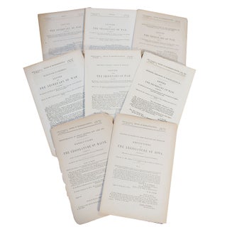 Item #11070 Archive of 8 Congressional Civil War Date Resolutions from the Secretary of War....
