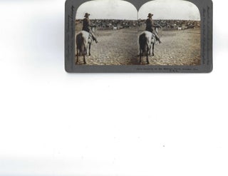 Item #11219 Cowboy Stereoview. Cowboy Wild West
