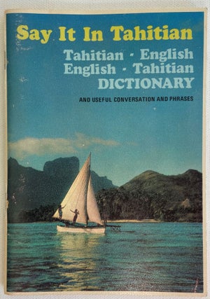 Item #11539 Marlon Brando's Own Tahitian Dictionary. Marlon Brando