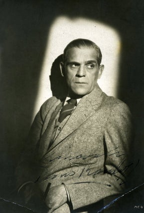 Boris Karloff the famous Frankenstein actor Signed Photograph. Boris Karloff.