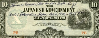 Japanese money signed (included with other Ferebee. Thomas Ferebee.