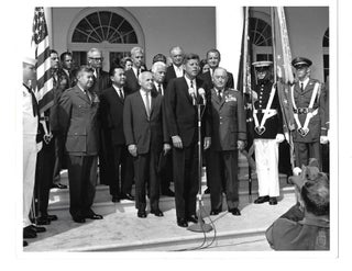 John F. Kennedy Presidential History Five Press Photographs from September 1963 Including Barry Goldwater