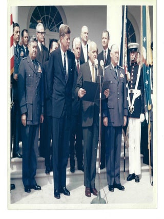 John F. Kennedy Presidential History Five Press Photographs from September 1963 Including Barry Goldwater