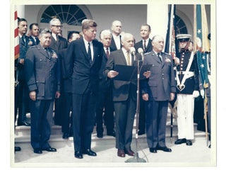 John F. Kennedy Presidential History Five Press Photographs from September 1963 Including Barry Goldwater