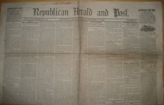 Original War Proclamation of Abraham Lincoln. Lincoln, Abraham.