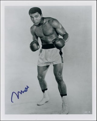 Item #13153 Muhammad Ali Signed Boxing Photo. Muhammad Ali