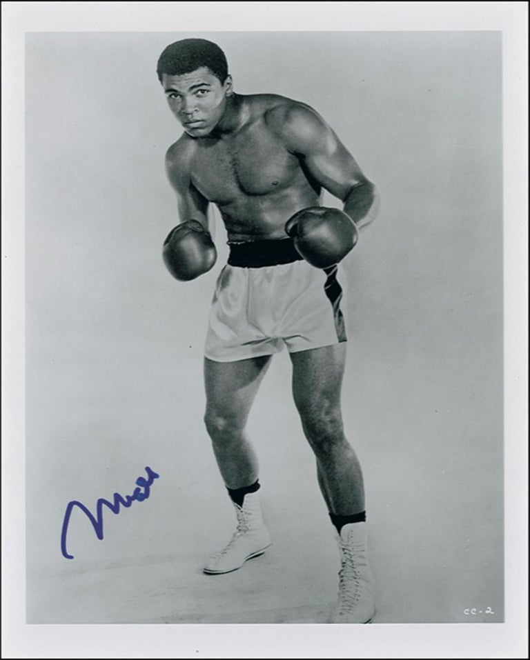 Item #13153 Muhammad Ali Signed Boxing Photo. Muhammad Ali.