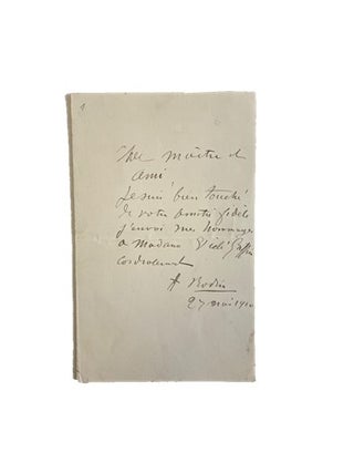 Rodin Writes a Letter to his Closest Friend. Auguste Rodin.