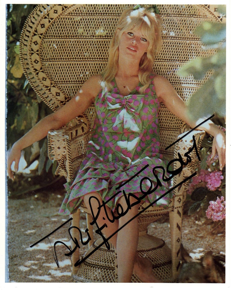 Item #13908 Brigitte Bardot Signed Color Photograph. Brigitte Bardot.