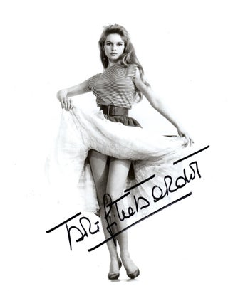 Item #13909 Brigitte Bardot Signed Photograph. Brigitte Bardot