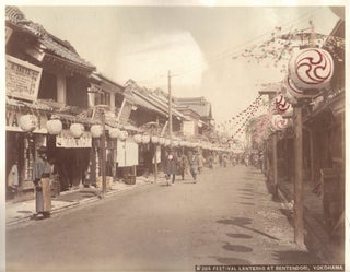 Item #13932 Original 1880s Photograph of The Festival of Lanterns at Yokohama. JAPAN, PHOTO