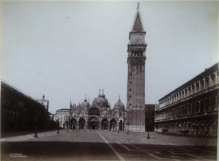 Item #13934 Large 19th Century Photograph of the Piazza San Marco, Venice. VENICE, 19c. Photo