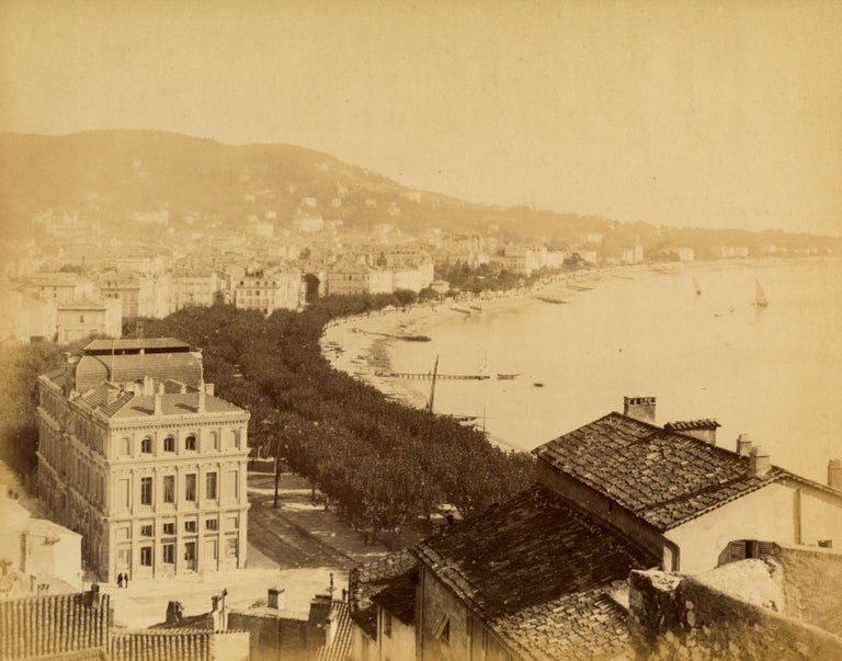 Item #13966 Original Albumin Photograph of Cannes Côtes d'Azur circa 1880. France Cannes, Albumin Photograph.