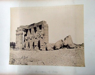Item #13969 Lot of Two Original large albumen Photographs of Egypt by Beato, -1880s. Felice...
