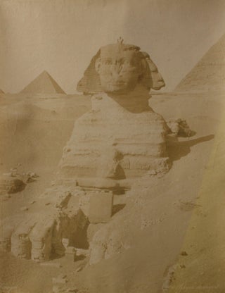 Item #14064 Photograph of The Sphynx and Pyramids in Egypt by Zangaki, Circa 1870s. EGYPT PHOTO