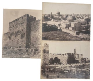 Item #14113 Félix Bonfils Commercial Albumen Views of Jerusalem’s Gates, Fortifications, and...