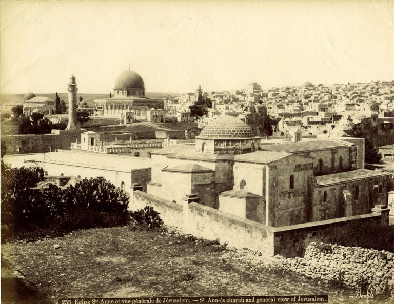 Item #14113 c.1880's Original Photograph of Jerusalem by Bonfils. by Bonfils- circa1880 JERUSALEM Photograph.