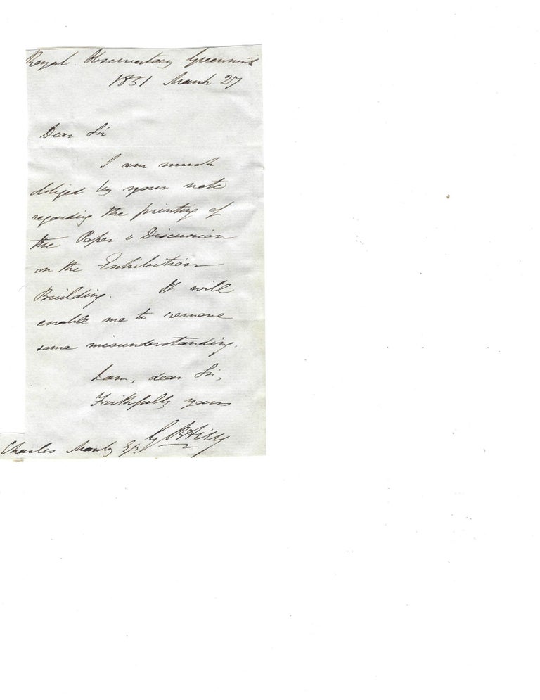 Item #14230 Mathematician and Astronomer Royal Sir George Biddell Airy Autograph Letter Signed. George Biddell Airy, Mathematics.