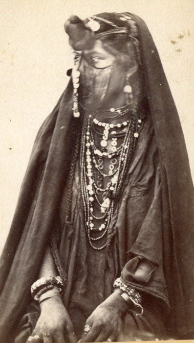 Item #14286 Collection of Original CDV Photographs Circa 1880. CDV Photographs Arab Woman.