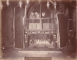 Item #14349 Early Photograph of Cave of the Nativity - circa 1880 by Bonfils. NATIVITY PHOTO,...