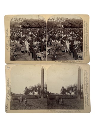 7 Stereoview Photographs of Life in Egypt