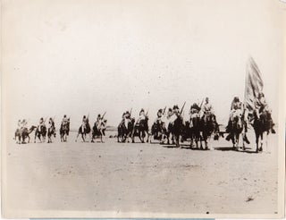 Item #14409 1928 Press Photograph of Arab Desert Warriors vs Wahabi Raiders. Desert Warriors,...