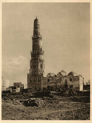 Item #14422 Original Phogravure of Mosque in Mecca by Grober, Printed in 1926. Copperplate...