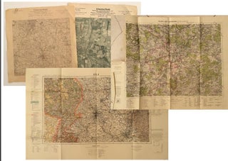Item #14430 Collection of 10 German-made WWII-era maps of cities and Factories. MAPS WWII, GERMAN