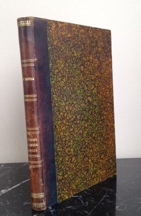 Item #14504 Linguistics and Arabic Influence in Portugal: João de Sousa Vestigios da Lingoa...