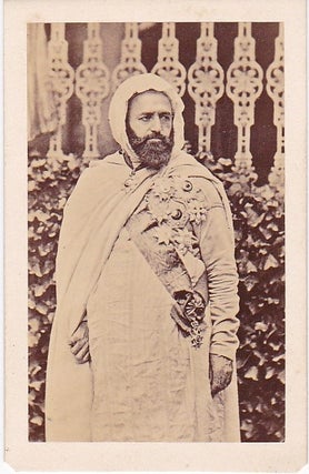 Item #14593 Abd el-Kader, an Original CDV Photograph, circa 1900. Arab Leaders