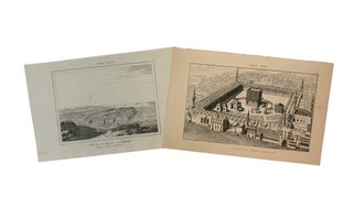 Item #14623 Islam Holiest Sites: Medina and Mecca Antique Engravings, Printed 1847. Medina and Mecca