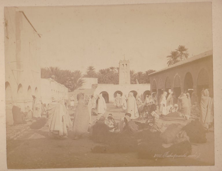 Item #14688 Set of Arabian Bazaars Photos, Capturing Daily Life Circa 1880's. albumen photographs Arabian Bazaar.