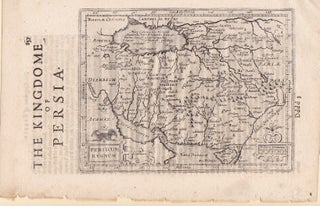 Item #14766 "Persicum Regnum" Map of Persia, labeling the Gulf as "Sinus Arabicus" 1625. Jocodus...