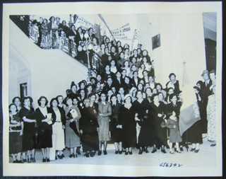 Original Vintage Photo of Women Suffragists in Mexico, 1938. International Suffrage, Mexico.