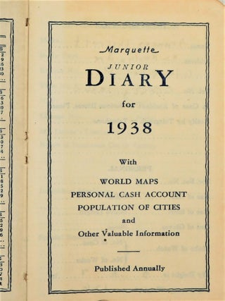 Twentieth Century American Literature Frances Terry Thierolf Diary Recording Contemporary References to J. D. Salinger 1938