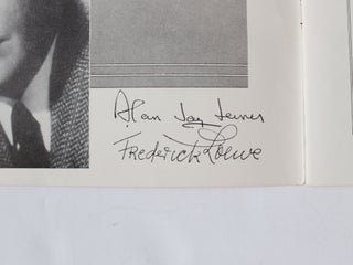 My Fair Lady songbook Signed by Lerner and Loewe.