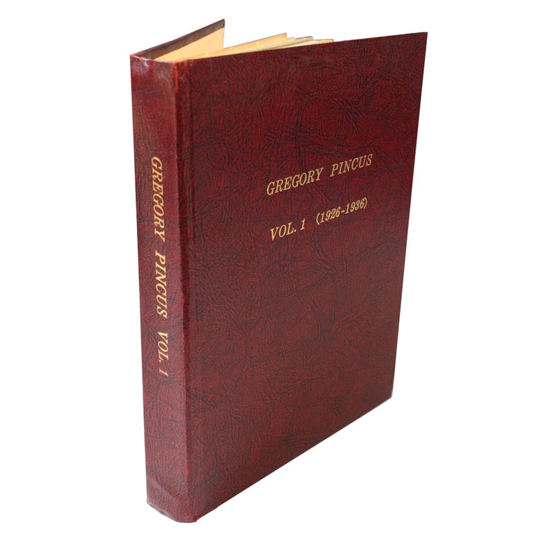 Item #15171 The Fundamental papers on the creation of the Contraception Pill - Gregory Pincus Archive Documenting his Research on Reproduction and Contraception (1926-1936). Gregory Pincus.