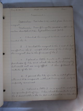 Archive on Turn of the Century Education, Including Handwritten Student Notebook