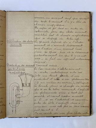 Technical Handwritten Manuscript on Early Car Engines including a Hispano-Suiza.with many hand-drawn schematics and diagrams