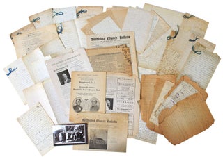 Item #15279 Unique Archive of Methodist Revivalist Minister's Handwritten Sermon Notes and...