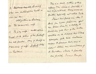 Women’s Property Rights Reform Sir Thomas Erskine Perry Autograph Letters 1856 Advocating Legal Equality for Married Women