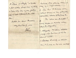 Early 1856 Pair of Letters Gathering Legal Support for the UK Married Woman's Property Act