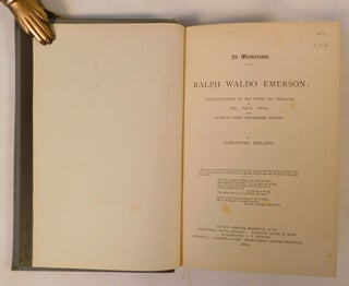 Ralph Waldo Emerson, In Memoriam (1882)
