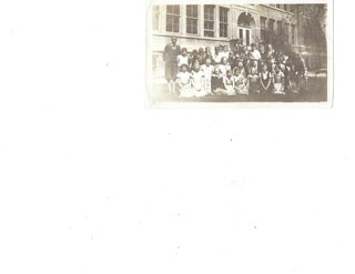 Item #15392 1935 Multiracial Integrated Class Photo - Notation on verso "See big black guy?...