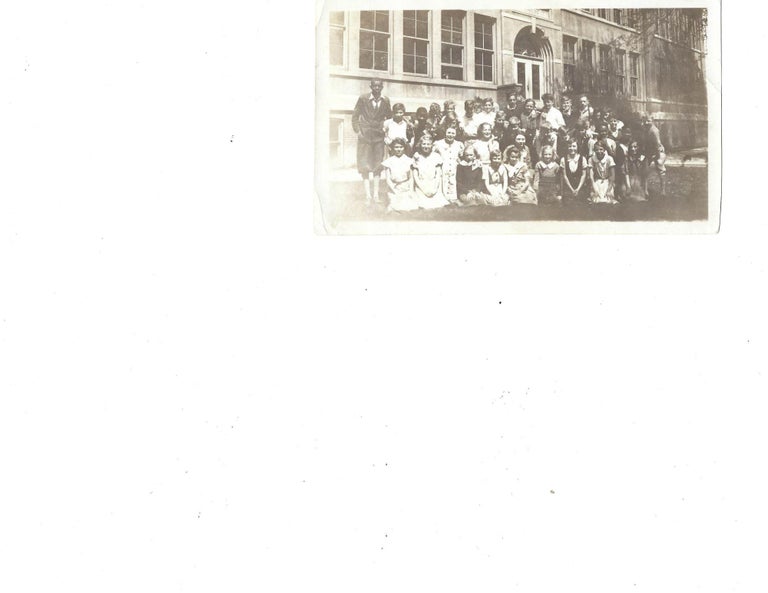 Item #15392 1935 Multiracial Integrated Class Photo - Notation on verso "See big black guy? James Thompson. A great guy." EDUCATION, AFRICAN AMERICAN.