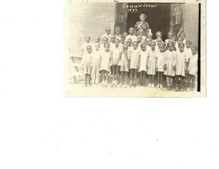 Item #15400 Early Segregated African American Class Photo. EDUCATION, AFRICAN AMERICAN