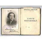 Item #15474 1942 Royal Medical College of Romania License to Practice Medicine for a Woman. WOMAN...