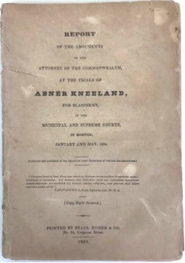 Item #15609 Free Press - First Stepping Stone to Modern Civil Liberties. Abner FREEDOM OF PRESS