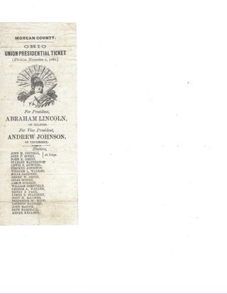 Item #15662 Presidential Ticket 1864. Abraham Lincoln